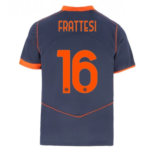 Inter Milan Davide Frattesi #16 Alternativní Dres 2025-26 Krátký Rukáv Inter Milan Davide Frattesi #16 Alternativní Dres 2025-26 Krátký Rukáv